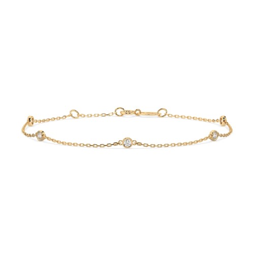 14K Yellow Gold Diamond Bracelet “Spark II”