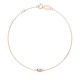 14K Red Gold Diamond Bracelet “Amor”
