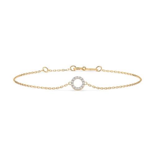 14K Yellow Gold Diamond Bracelet “Orbita II”