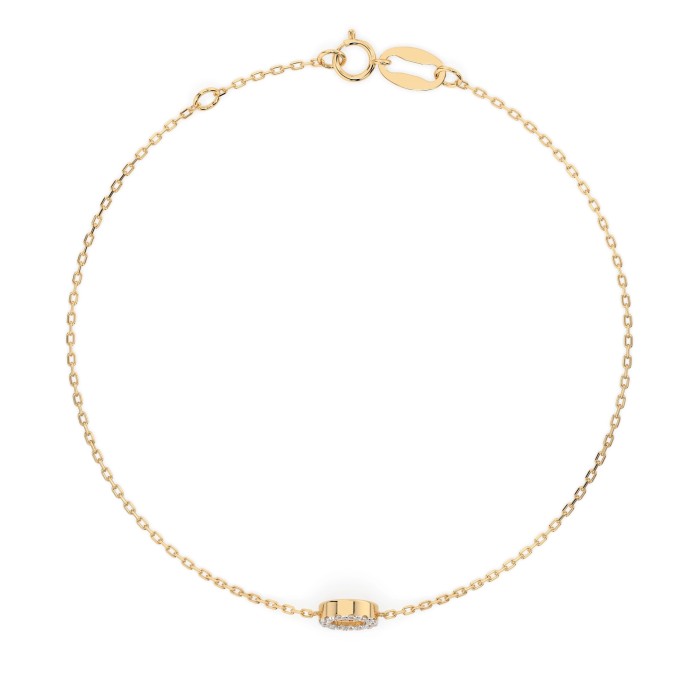 14K Yellow Gold Diamond Bracelet “Orbita II”
