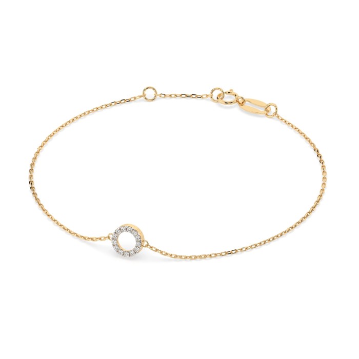 14K Yellow Gold Diamond Bracelet “Orbita II”