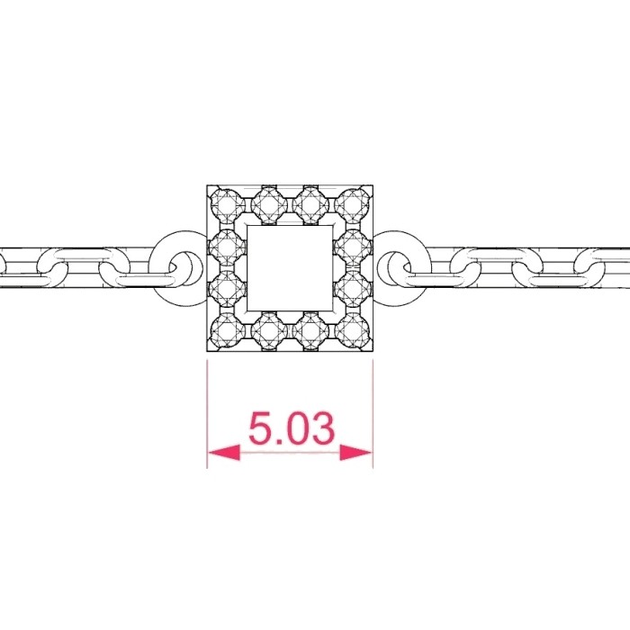 14K White Gold Diamond Bracelet “Atrium III”