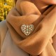 Segė moterims DiamondSky „Crystal Heart II“ (Aurora Borealis) su Swarovski kristalais