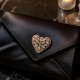 Segė moterims DiamondSky „Crystal Heart II“ (Aurora Borealis) su Swarovski kristalais