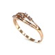 Gold Cubic Zirconia Ring “Magical Splendor”