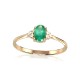 Gold Diamond and Emerald Ring “Grace IX”