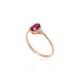 Gold Diamond and Ruby Ring “Grace VII”