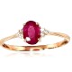 Gold Diamond and Ruby Ring “Grace VII”