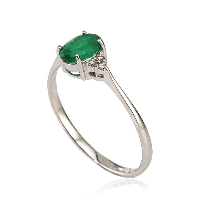 Gold Diamond and Emerald Ring “Grace III”