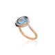 Gold Diamond, Topaz and Sapphire Ring “Constellation II”