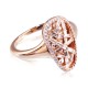 Gold Diamond Ring “Golden Web”