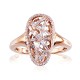 Gold Diamond Ring “Golden Web”