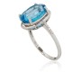 Gold Diamond and Topaz Ring “Adele III”