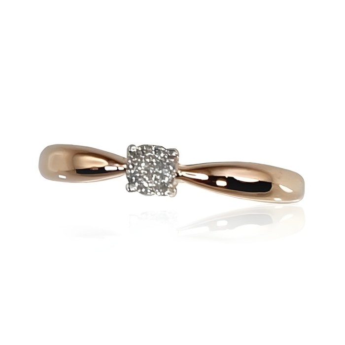 Gold Diamond Ring “Solitaire II”