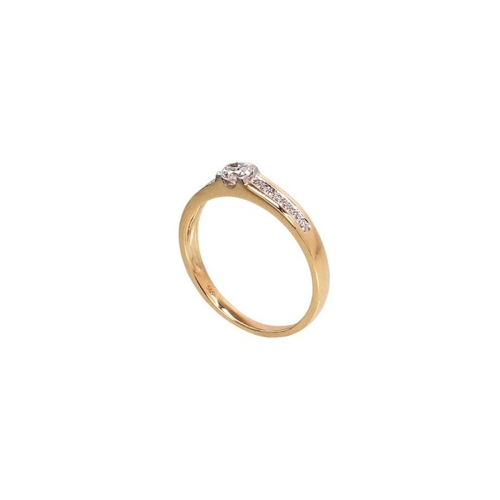 Gold Diamond Ring “Malori”