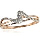 Gold Diamond Ring “Sea Wave II”