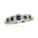Gold Diamond and Sapphire Ring “Jenny V”