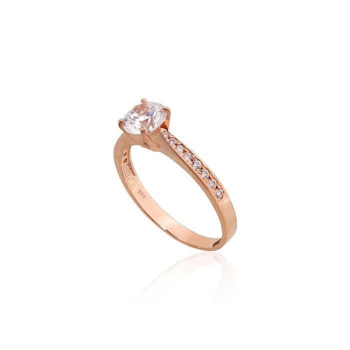 Gold Cubic Zirconia Ring “Juno Gold”