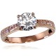 Gold Cubic Zirconia Ring “Juno Gold”