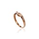 Gold Cubic Zirconia Ring “Waves of Light”