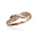 Gold Cubic Zirconia Ring “Waves of Light”