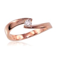 Gold Diamond Ring “Comet VI”