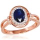 Gold Diamond and Sapphire Ring “Ferro IX”