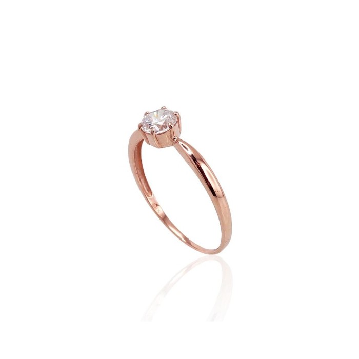 Gold Cubic Zirconia Ring “New Classic”
