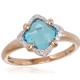 Gold Diamond and Topaz Ring “Henry III”