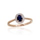 Gold Diamond and Sapphire Ring “Sofia III”