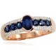 Gold Diamond and Sapphire Ring “Eternity”