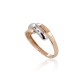 Gold Cubic Zirconia Ring “Fusion”