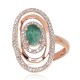 Gold Diamond and Emerald Ring “Emma II”