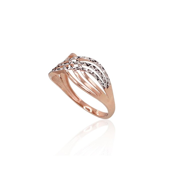 14K Red Gold Ring “Golden Wave XIX”