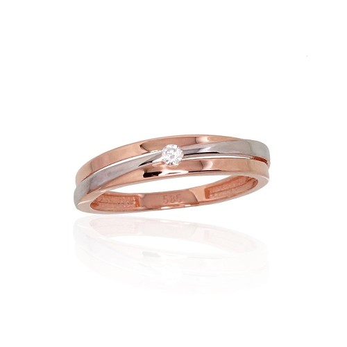 Gold Cubic Zirconia Ring “Magic”