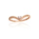 Gold Diamond Ring “Seagull”
