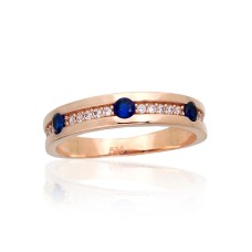 Gold Cubic Zirconia Ring “Leticia IV”