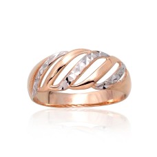 Gold Ring “Diamond Facets IV”