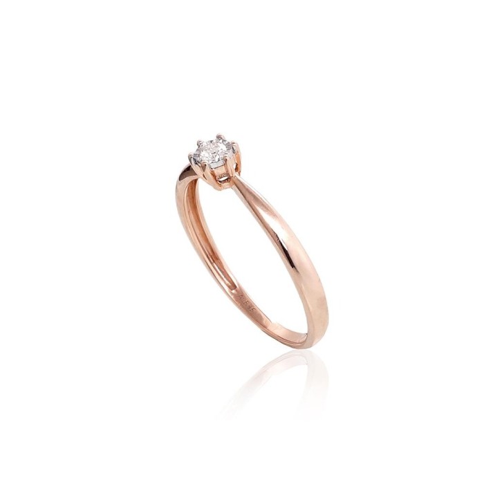 Gold Diamond Ring “Solitaire”