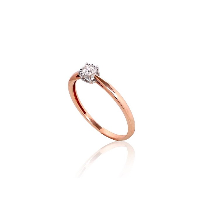 Gold Diamond Ring “Solitaire IV”