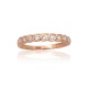 Gold Cubic Zirconia Ring “Crystal Horizon IX”