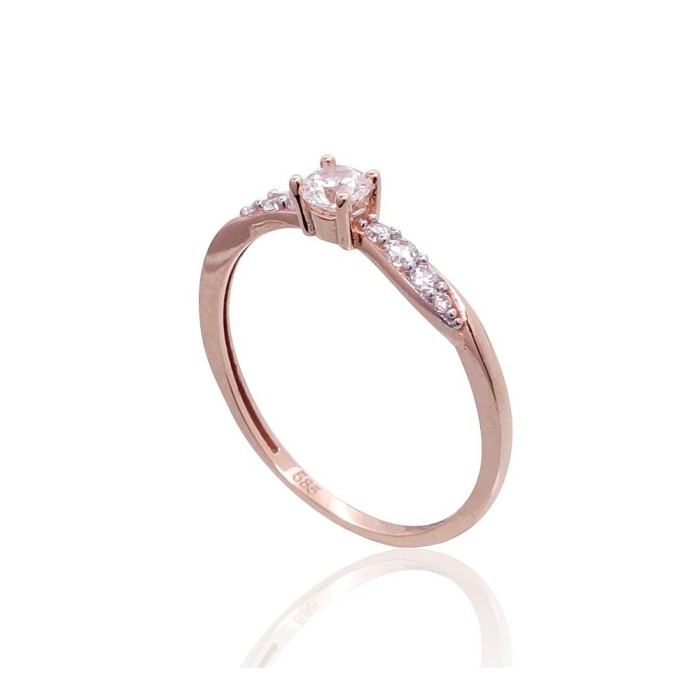 Gold Cubic Zirconia Ring “Juno Gold XXXVI”