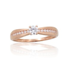 Gold Cubic Zirconia Ring “Juno Gold XXXVII”