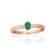 Gold Diamond and Emerald Ring “Grace X”