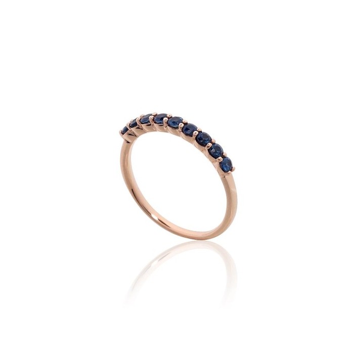 Gold Sapphire Ring “Athena IX”