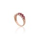 Gold Diamond and Ruby Ring “Gold Pattern XV”