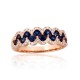 Gold Diamond and Sapphire Ring “Gold Pattern XVI”