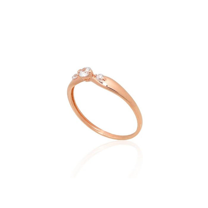 Gold Cubic Zirconia Ring “Juno Gold XV”