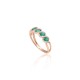 Gold Diamond and Emerald Ring “Athena IV”