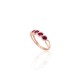 Gold Diamond and Ruby Ring “Athena”